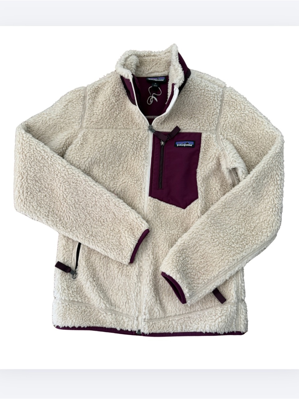 NWOT Patagonia Women’s Classic Retro-X Fleece Jacket XS Natural Plum - Picture 2 of 6